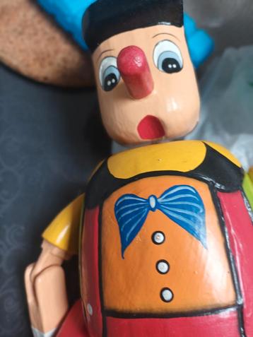 1 Ancien Jouet en bois Pinocchio Tirelire H35 L15CM, Enlèvement