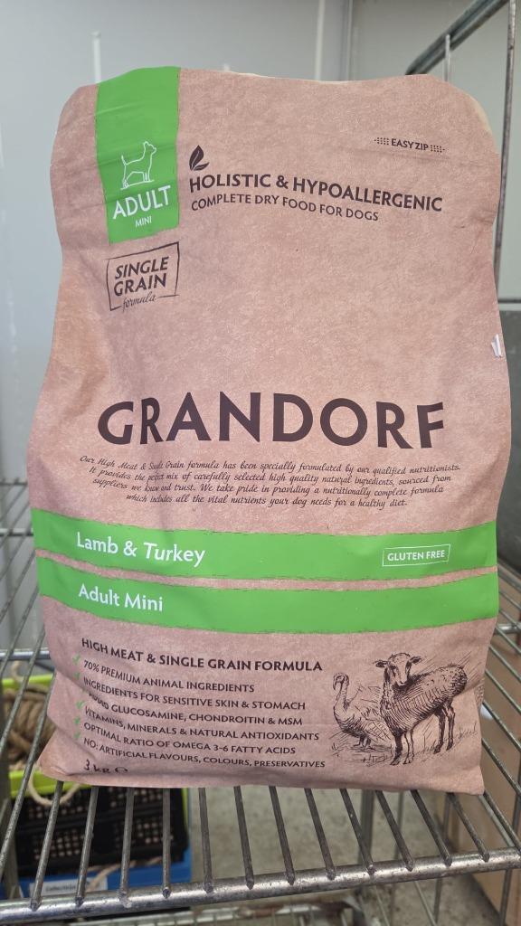 Hondenvoer 3kg GRANDORF lam en kalkoen adult mini, Dieren en Toebehoren, Dierenvoeding, Hond, Ophalen of Verzenden