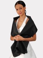 stola zwart - stola taffeta, Kleding | Dames, Mutsen, Sjaals en Handschoenen, Ophalen of Verzenden, Nieuw, Sjaal