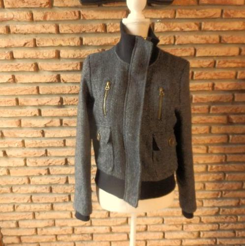 (60)- veste femme t.40 noire - mystic -, Kleding | Dames, Jassen | Winter, Gedragen, Maat 38/40 (M), Zwart, Ophalen of Verzenden