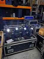 4x kleine movinghead Yeur in flightcase, Ophalen, Zo goed als nieuw, Licht