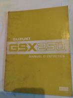 Manuel d'entretien Suzuki GSX 250 français, Motos, Modes d'emploi & Notices d'utilisation, Suzuki