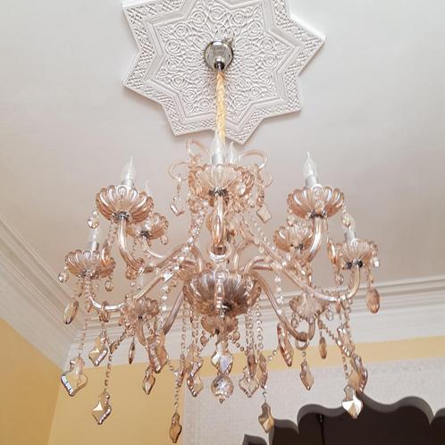 Magnifique lustre à 12 ampoules !, Maison & Meubles, Lampes | Lustres, Comme neuf, Enlèvement