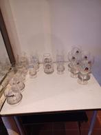 18 bierglazen: Duvel, Leffe, Bosbier,..., Verzamelen, Glas en Drinkglazen, Ophalen of Verzenden