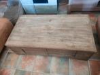 Houten Salontafel met schuif, Ophalen, Zo goed als nieuw