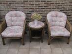 rotan set : zetels en tafeltje, Tuin en Terras, Ophalen, Rotan