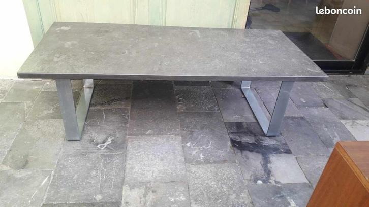 Table basse brutaliste PIerre Draenert 70's, Maison & Meubles, Tables | Tables de salon, Métal, Enlèvement ou Envoi