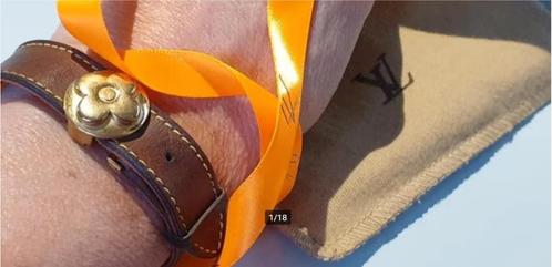LV Louis Vuitton lederen en gouden groetarmband (aandachtig, Handtassen en Accessoires, Armbanden, Gebruikt, Leer, Goud, Verzenden