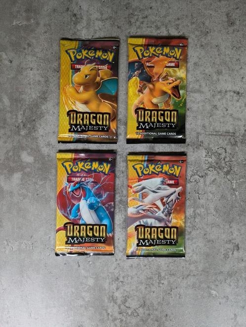 Pokemon - Dragon Majesty : 4 booster packs (ARTSET), Hobby & Loisirs créatifs, Jeux de cartes à collectionner | Pokémon, Neuf