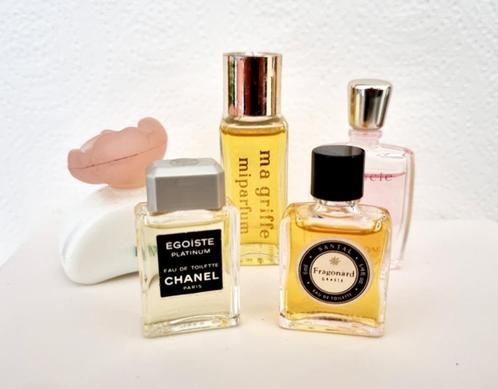 Lot num.45 - 5 miniatures de parfum Lancôme Fragonard Chanel, Collections, Parfums, Neuf, Miniature, Plein, Envoi