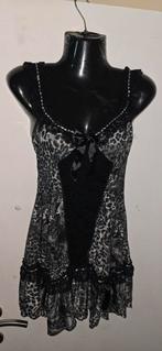 Nachtjapon met luipaardprint voor dames, Kleding | Dames, Ondergoed en Lingerie, Ophalen of Verzenden, Grijs, String