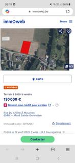 Terrain à bâtir, Immo, Gronden en Bouwgronden, Lobbes, 1500 m² of meer
