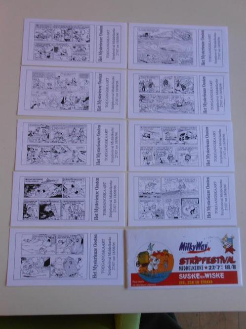 Suske en Wiske Stripfestival Middelkerke 1996 . Kaarten, Collections, Personnages de BD, Bob et Bobette, Enlèvement ou Envoi