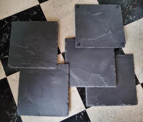 Serveerplank stenen platen /5 plateaus voor hapjes, tapas..., Huis en Inrichting, Woonaccessoires | Dienbladen, Nieuw, Overige materialen