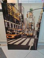New-York Times Square taxifoto 100x70 cm, Ophalen of Verzenden, Zo goed als nieuw, 50 tot 75 cm, 75 cm of meer