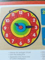 De klok leren vanaf 5j van het houten topmerk Goki, Kinderen en Baby's, Speelgoed | Houten speelgoed, Ophalen of Verzenden, Nieuw