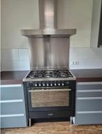 GRIJZE RECHTE KEUKEN 5,13M + APPARATUUR, Huis en Inrichting, Enkelwandige keuken, Ophalen of Verzenden, Zo goed als nieuw, Hout