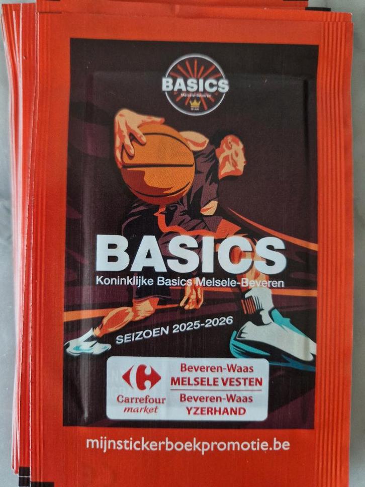 Verzamelstickers basketbal BASICS Melsele-Beveren, Verzamelen, Supermarktacties, Overige supermarkten, Ophalen