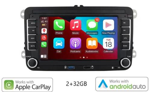 Volkswagen Autoradio Android 13 Draadloos AppleCarplay, Auto diversen, Autoradio's, Nieuw, Ophalen
