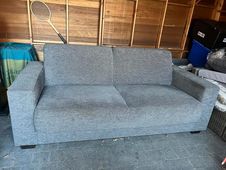 Zetel 2zit en 1 zit grijs stof, Huis en Inrichting, Zetels | Zetels, Zo goed als nieuw, Stof, Ophalen