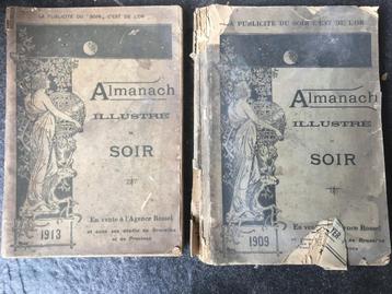 Almanach illustrée du soir - 1909 en 1913 beschikbaar voor biedingen
