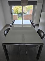 Eetkamer. Tafel, stoelen, kast, Huis en Inrichting, Complete eetkamers, Ophalen, Gebruikt, Modern, 6 tot 8 stoelen