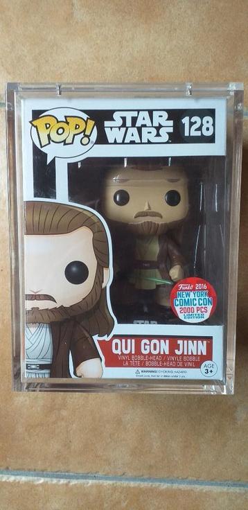 Star wars mega grail Qui gon jinn nycc exclusive funko pop  beschikbaar voor biedingen