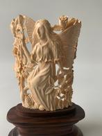 Antiek ivoren kunstwerk religieus, Antiek en Kunst, Antiek | Religieuze voorwerpen, Verzenden