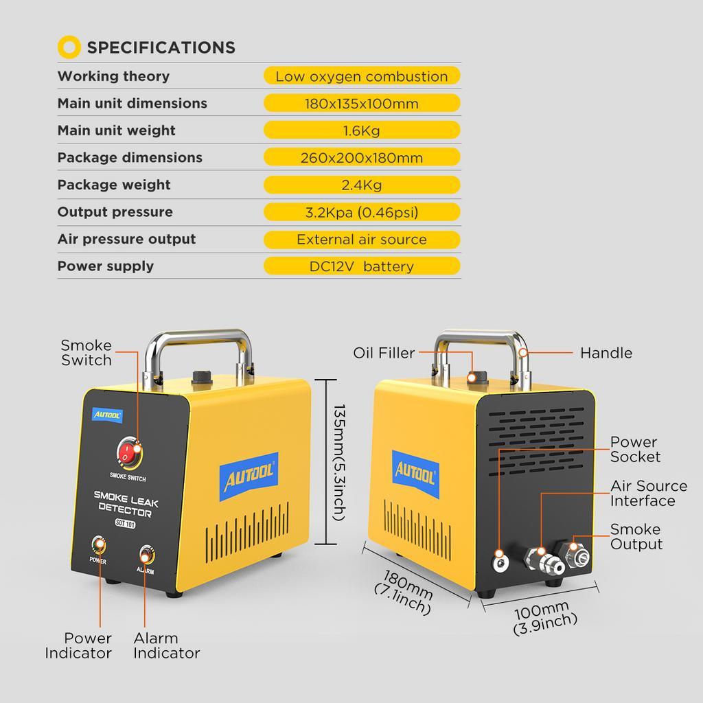 ② Machine à fumée Autool SDT101 neuve — Outils de voiture — 2ememain