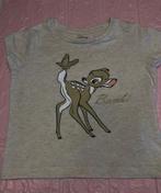 Disney t.shirt "Bambi" maat 9/12 mnd, Kinderen en Baby's, Babykleding | Maat 74, Shirtje of Longsleeve, Ophalen of Verzenden, Jongetje of Meisje