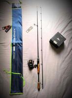 Kingpro set: 200cm-3,5/15gr + Zephyr haspel + nylon, Ophalen of Verzenden, Nieuw, Complete set
