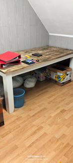 Grote massive eettafel 2 m op 90 cm, Huis en Inrichting, Ophalen