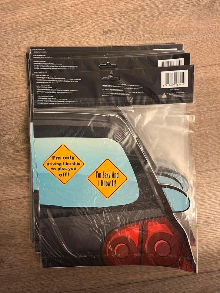 13 dezelfde sets autoraam stickers, Autos : Divers, Autocollants de voiture, Enlèvement ou Envoi