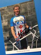 wielerkaart 1994  team brescia  eric vanderaerden signe, Verzenden, Zo goed als nieuw