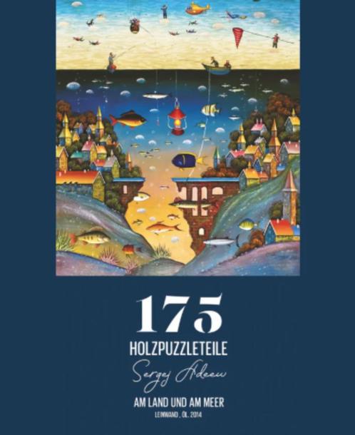 Davici Houten Puzzel - Am Land und am Meer - 175, Hobby en Vrije tijd, Denksport en Puzzels, Zo goed als nieuw, Legpuzzel, Minder dan 500 stukjes