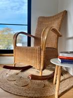 Rieten schommelstoel, Huis en Inrichting, Stoelen, Ophalen, Gebruikt, Riet of Rotan
