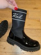 Boots filles 35 Karl Lagerfeld noires vernies, Comme neuf, Enlèvement, Boots et Botinnes, Noir