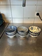 Verschillende blauwe kommetjes, Ophalen of Verzenden, Gebruikt, Porselein, Kom(men)