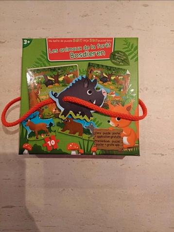 Lange puzzel 10st met bosdieren beschikbaar voor biedingen