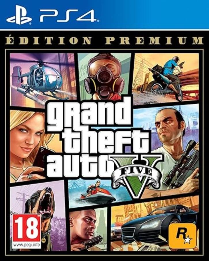 GTA V | Premium Edition | PS4 | Nieuw, Games en Spelcomputers, Games | Sony PlayStation 4, Nieuw, Avontuur en Actie, 3 spelers of meer