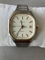 Zenith polshorloge uurwerk heren vintage jaren 70 werkt goed, Staal, Gebruikt, Staal, Polshorloge