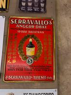Enseigne publicitaire ancienne – SERRAVALLO – Trieste Italie, Enlèvement ou Envoi, Comme neuf