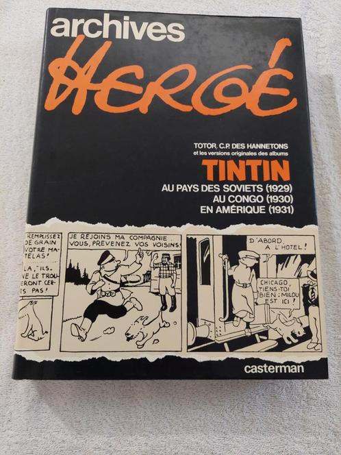 ARCHIVES HERGE  tome1 -  neuf -soviets congo totor usa N/B, Livres, BD, Comme neuf, Enlèvement ou Envoi