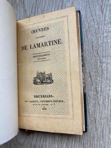 contrefaçon belge Lamartine Recueillents Boekband Laurent beschikbaar voor biedingen