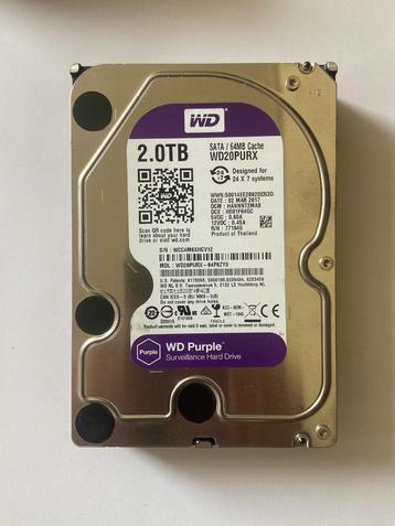 WD Purple 2tb NAS - NVR HDD - WD20PURX beschikbaar voor biedingen