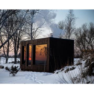 Uppsala Thermowood Buitensauna - Moderne Tuin Sauna beschikbaar voor biedingen