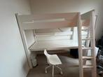 eenpersoonsstapelbed + bureau en bureaustoel - merk BOPITA, Huis en Inrichting, 90 cm, Gebruikt, Hoogslaper, Eenpersoons