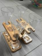 4 verres à quartz, y compris les supports., Enlèvement, Neuf, Verre ou Verres