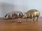 Set van messing en verzilverde varkens, Ophalen of Verzenden, Gebruikt, Overige soorten