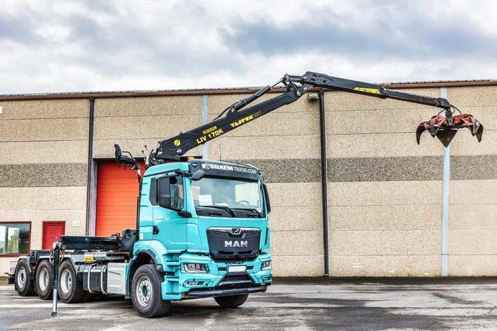 MAN TGS 35.520 BL-8x4-4 BL+TAJFUN L170 K (bj 2023), Auto's, Vrachtwagens, Bedrijf, Te koop, Airconditioning, Elektrische ramen